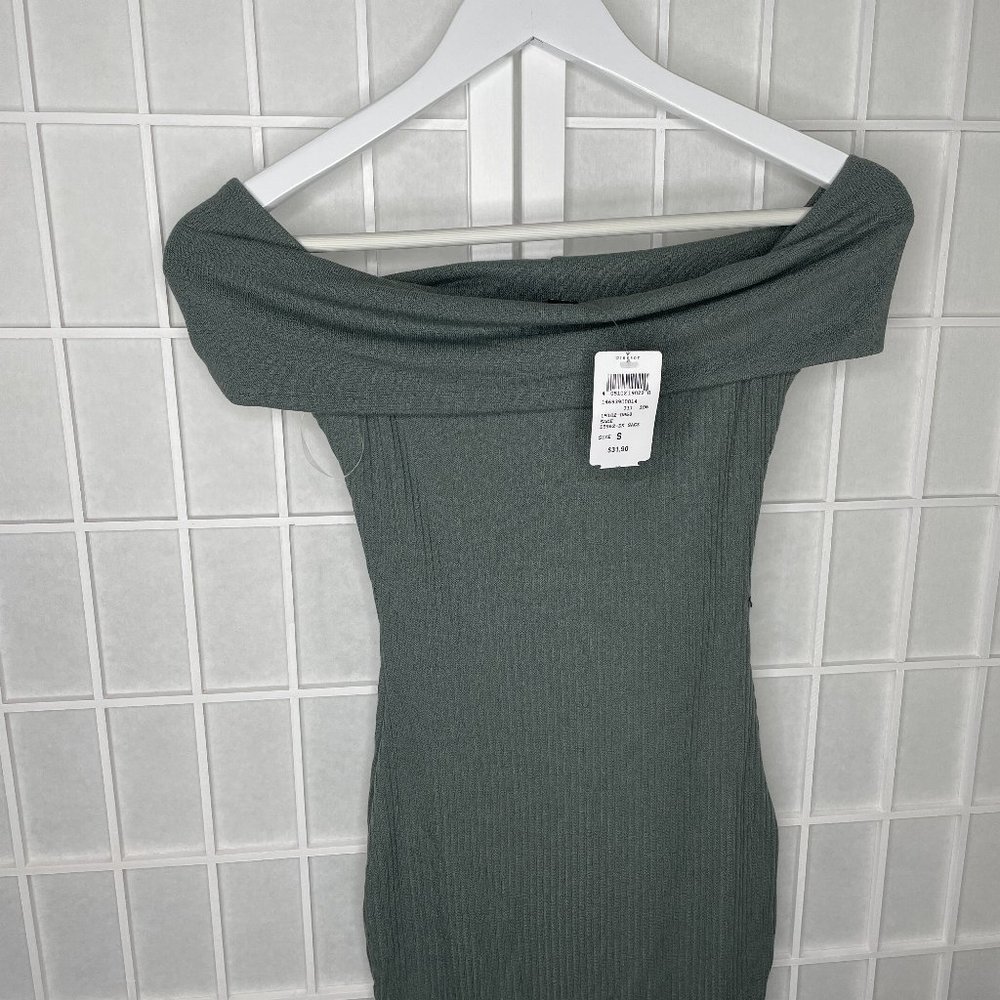 Mini Ribbed Strapless Dress